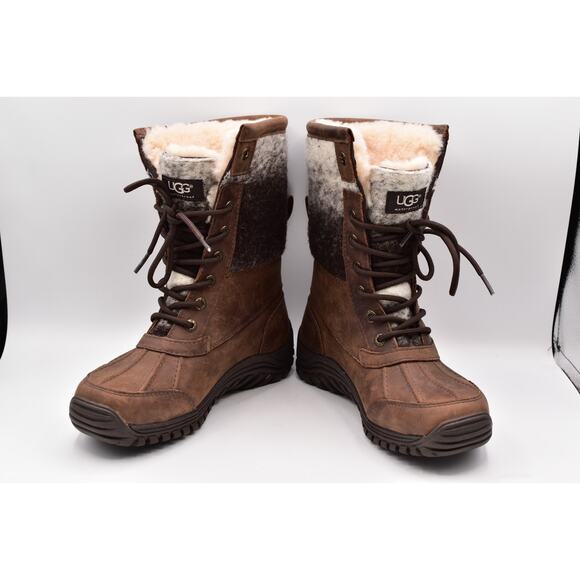 UGG ADIRONDACK WOOL II CHOCOLATE Bella WATERPROOF Boot Wool Ugg Pure US 7 NWOT - Picture 12 of 12